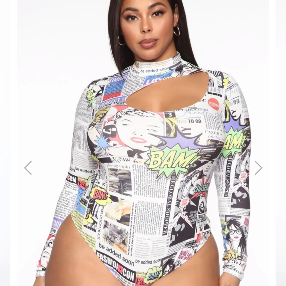 Fashion nova bodysuit, never worn with tags